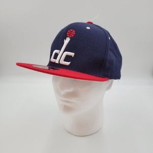 Washington Wizards Mitchell & Ness Blue Red Fitted Hat Cap 7 3/4 NBA 100% Wool